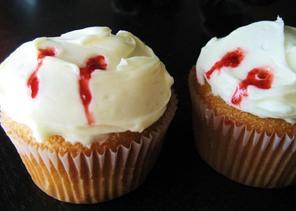 Vampire Bite Cupcakes